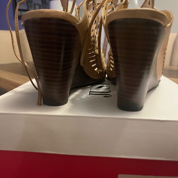 Lace Up Wedges - Picture 6 of 8